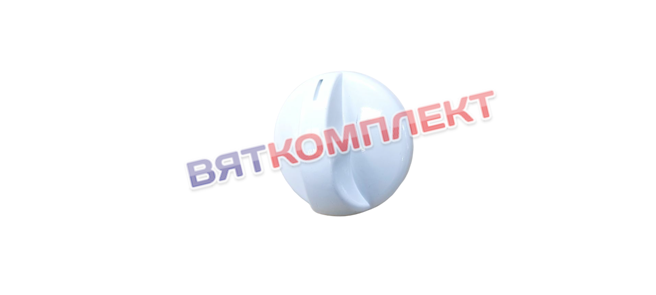 Ручка  переключателя для  бытовых  электроплит (белая, длинный шток)
